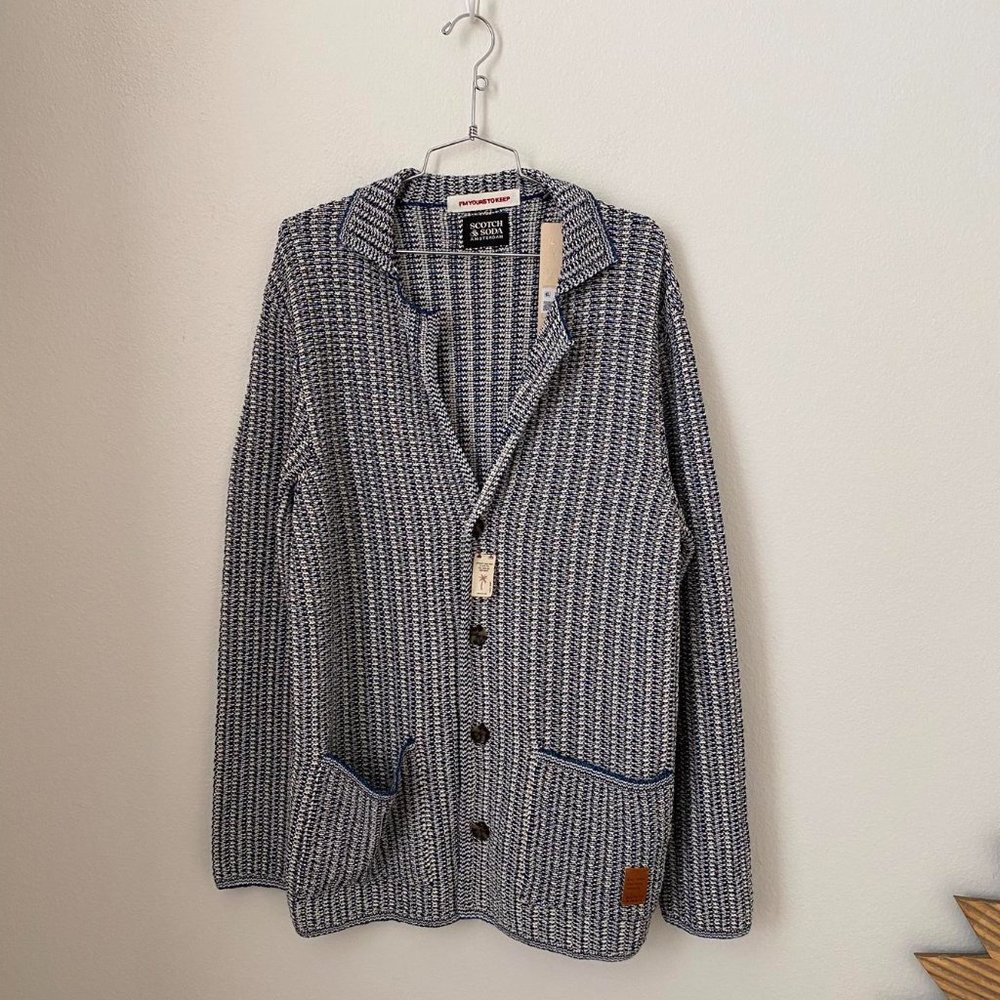 NWT Scotch & Soda Men’s Knit Blazer Sz Large MSRP $198